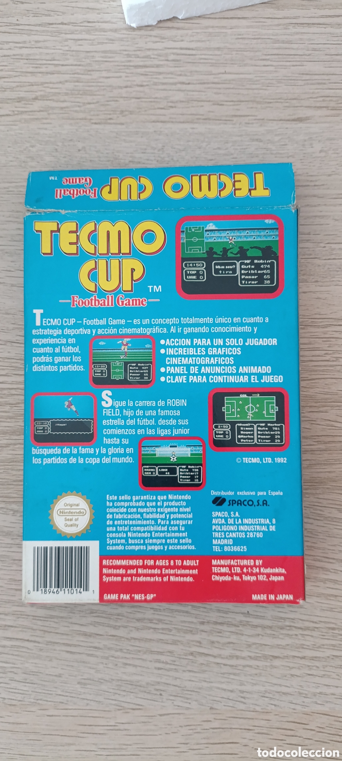 Videojuegos y consolas: Juego Tecmo Cup Nintendo Nes PAL B en Espa&ntilde;ol - Foto 4