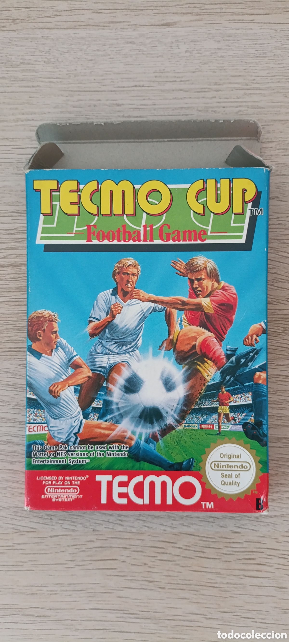 Videojuegos y consolas: Juego Tecmo Cup Nintendo Nes PAL B en Espa&ntilde;ol - Foto 2