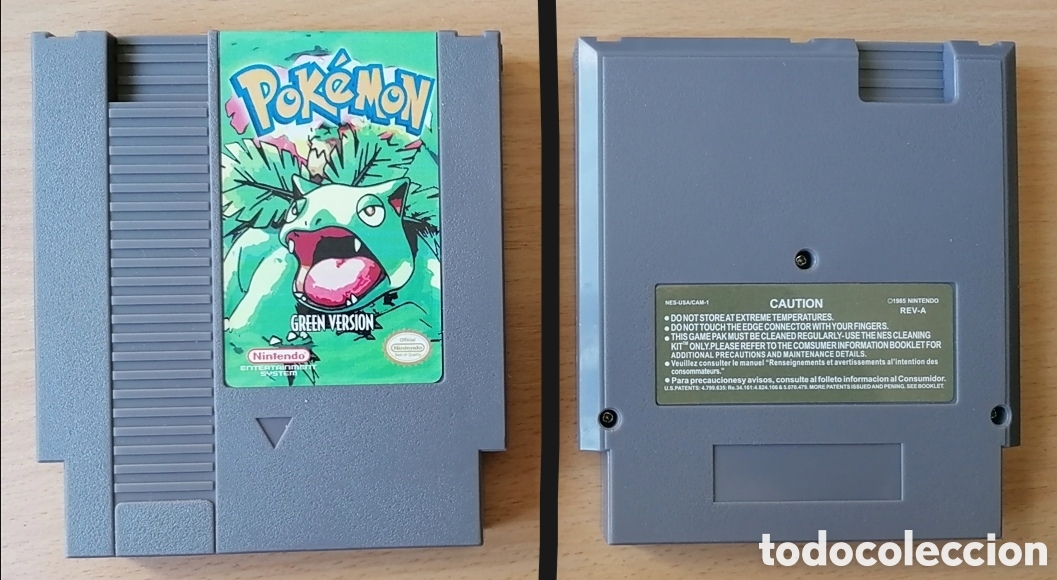 Videojuegos y consolas: POK&Eacute;MON GREEN VERSION (VERDE) - NINTENDO NES - CLON (NASA, YESS, NIPPON'DO, BRIGMTON, NEVIR...)