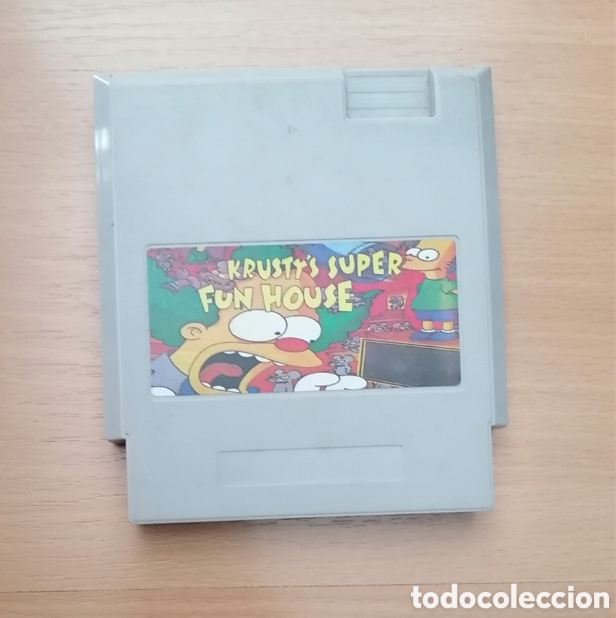 Videojuegos y consolas: KRUSTY'S SUPER FUN HOUSE - CARTUCHO TIPO NINTENDO NES 8 BITS NASA NIPPON'DO BRIGMTON YESS NEVIR...