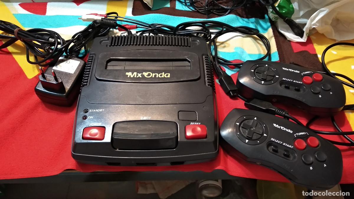 Videojuegos y consolas: CONSOLA ORIGINAL MX ONDA ESPA&Ntilde;A CON DOS MANDOS Y CABLES COMPATIBLE PARA JUEGOS NINTENDO NES