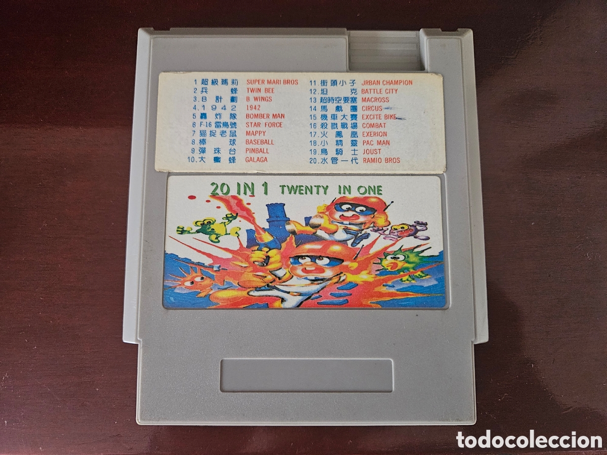 Videojuegos y consolas: 20 in 1 cl&oacute;nica Nintendo Nes NTCS - Foto 2