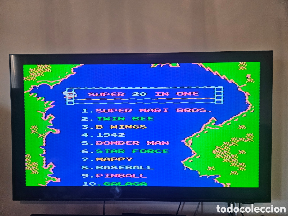 Videojuegos y consolas: 20 in 1 cl&oacute;nica Nintendo Nes NTCS - Foto 4