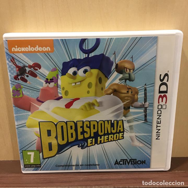 Videojuegos y consolas: Bob Esponja El H&eacute;roe - 3DS (2&ordf; Mano - Bueno) - Foto 1