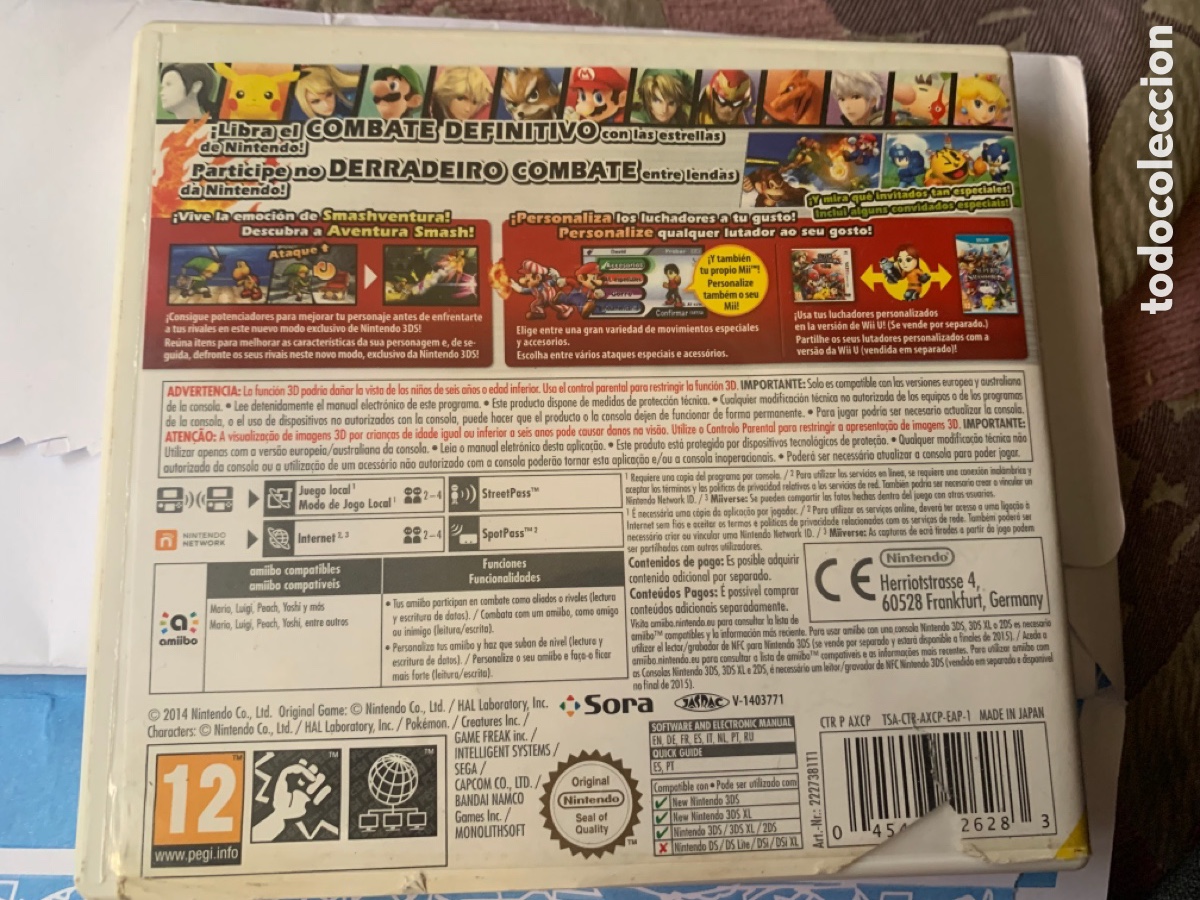 Videojuegos y consolas: Nintendo 3ds super smash bros - Foto 2