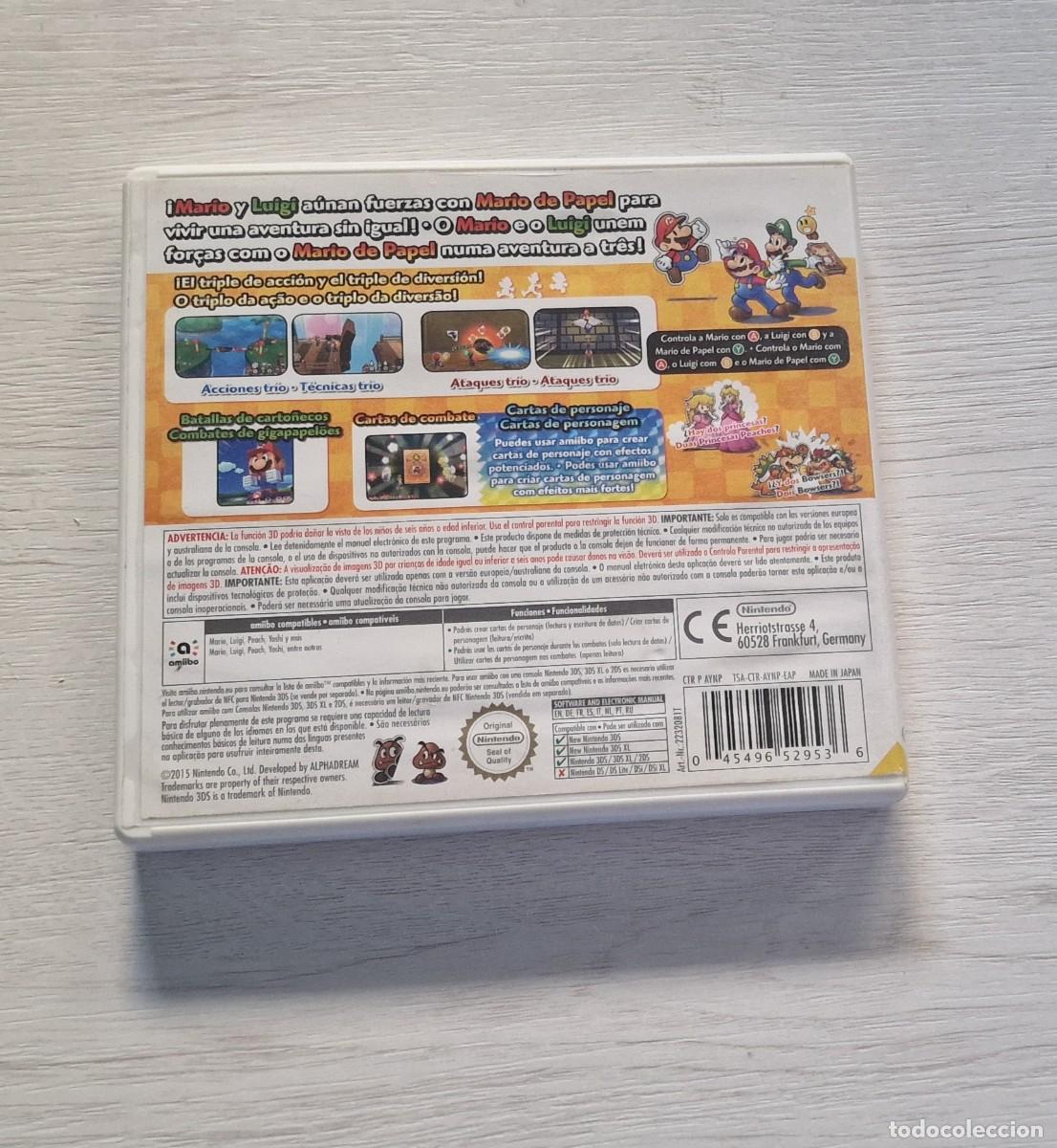 Videojuegos y consolas: Mario & Luigi Paper Jam Bros 3DS - Foto 2