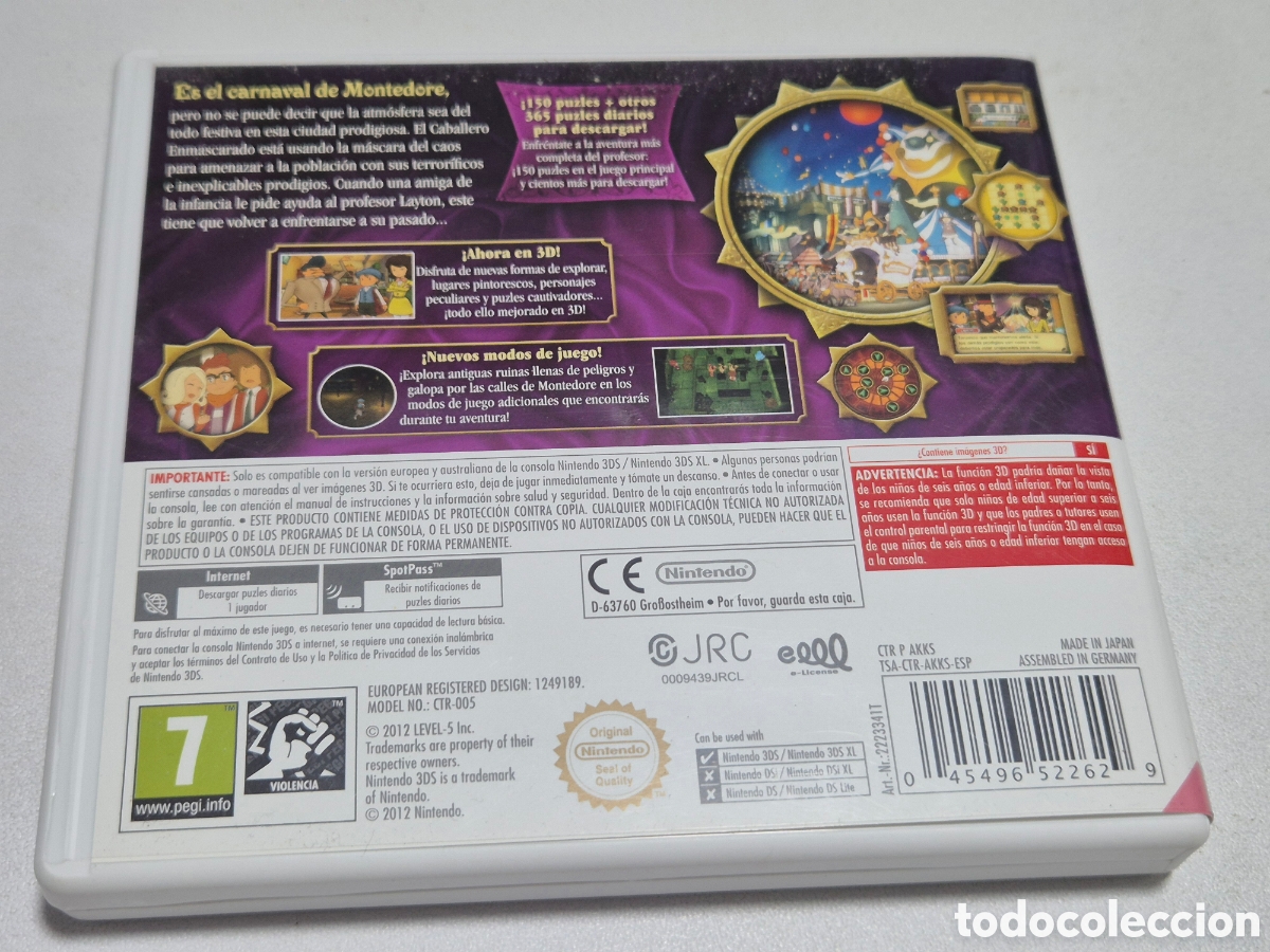 Videojuegos y consolas: EL PROFESOR LAYTON Y LA MASCARA DE LOS PRODIGIOS - Foto 2