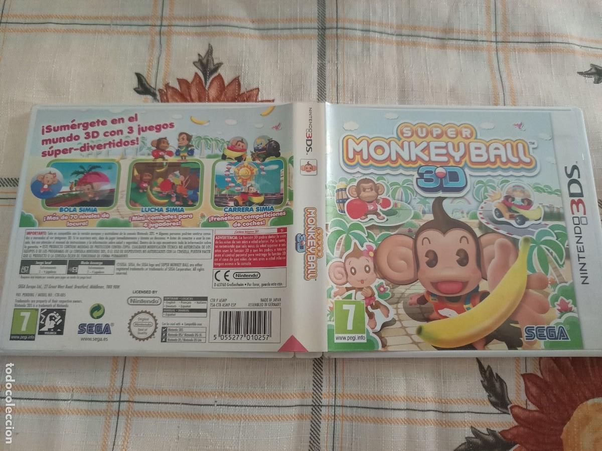 Videojuegos y consolas: SUPER MONKEY BALL 3D 3DS PAL ESP - Foto 1