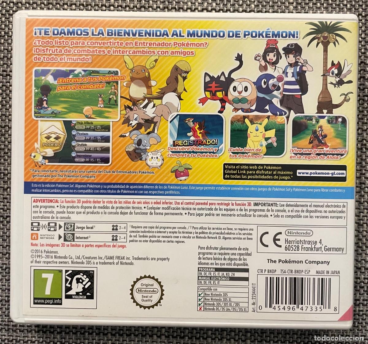 Videojuegos y consolas: Nintendo Pok&eacute;mon Sol 3DS - Foto 2