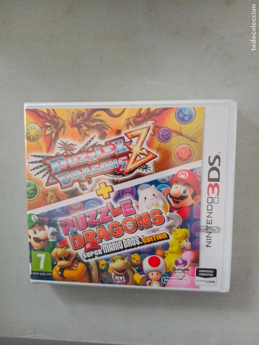 Videojuegos y Consolas: PUZZLE DRAGONS Z + PUZLE DRAGON SUPER MARIO BROS EDITION - Nintendo 3ds - Nuevo precintado - PAL ESP
