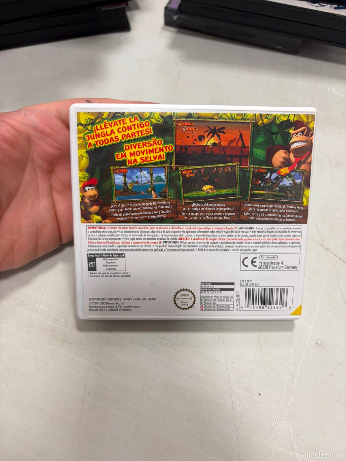 Videojuegos y consolas: Donkey Kong Returns 3d - Nintendo 3ds - PAL esp - Foto 3