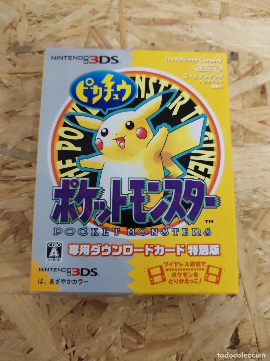 Videojuegos y consolas: Pocket Monsters Pikachu (Pok&eacute;mon Yellow) - Special Edition Download Card Nintendo 3DS Jap&oacute;n