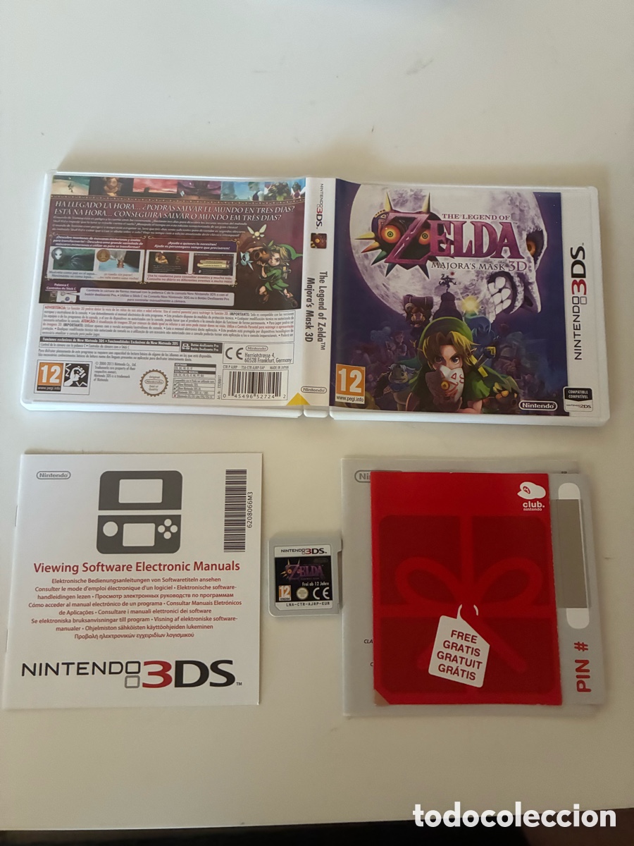 Videojuegos y consolas: The Legend Of Zelda Majora's Mask 3D PAL ESP 100% Original Completo Puntos Sin Rascar - Nintendo 3DS