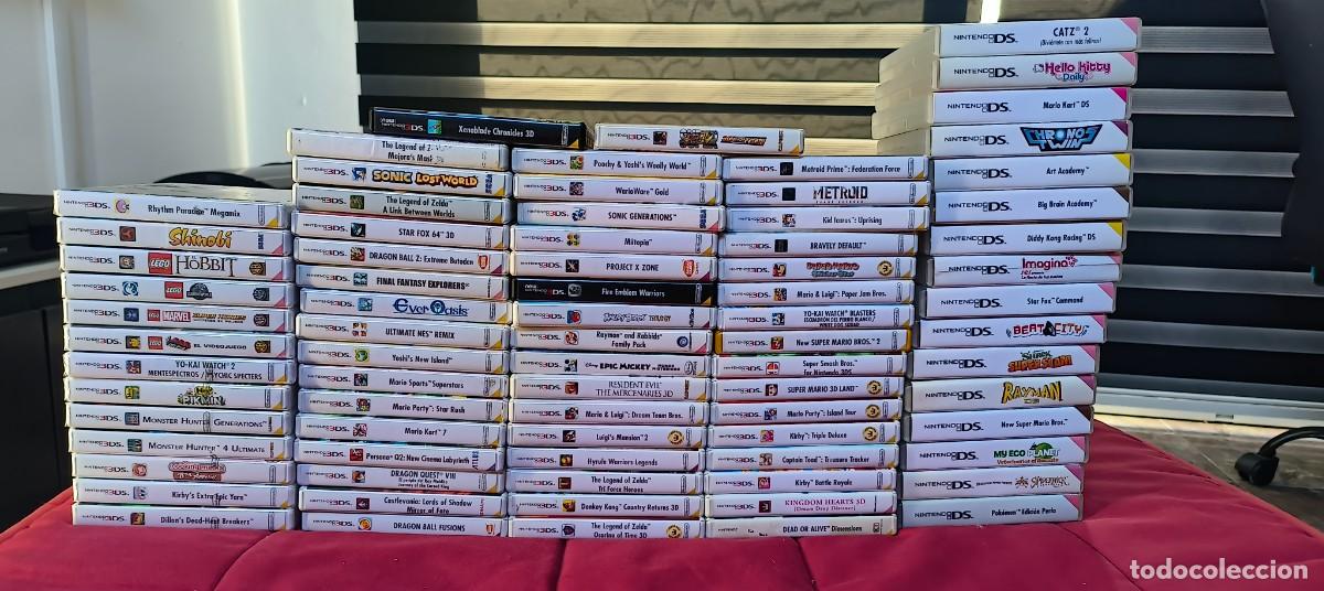 Videojuegos y consolas: Coleccion NINTENDO 3DS PAL Espa&ntilde;a con juegos precintados y consola perfecta