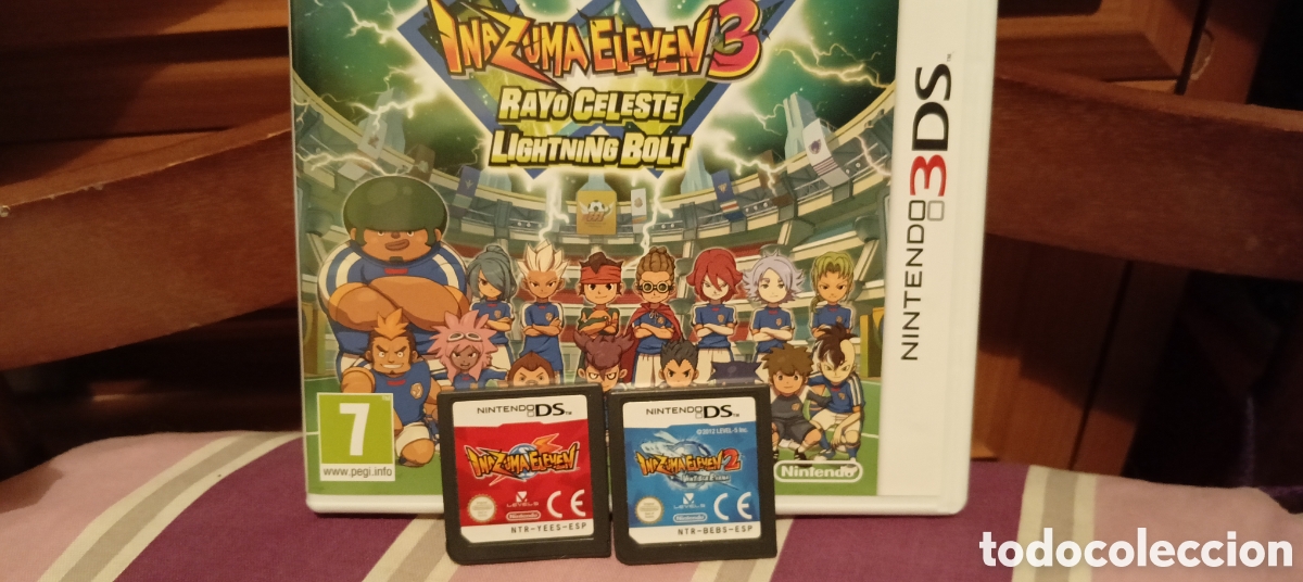 Videojuegos y consolas: Lote Inazuma Eleven Nintendo 3DS