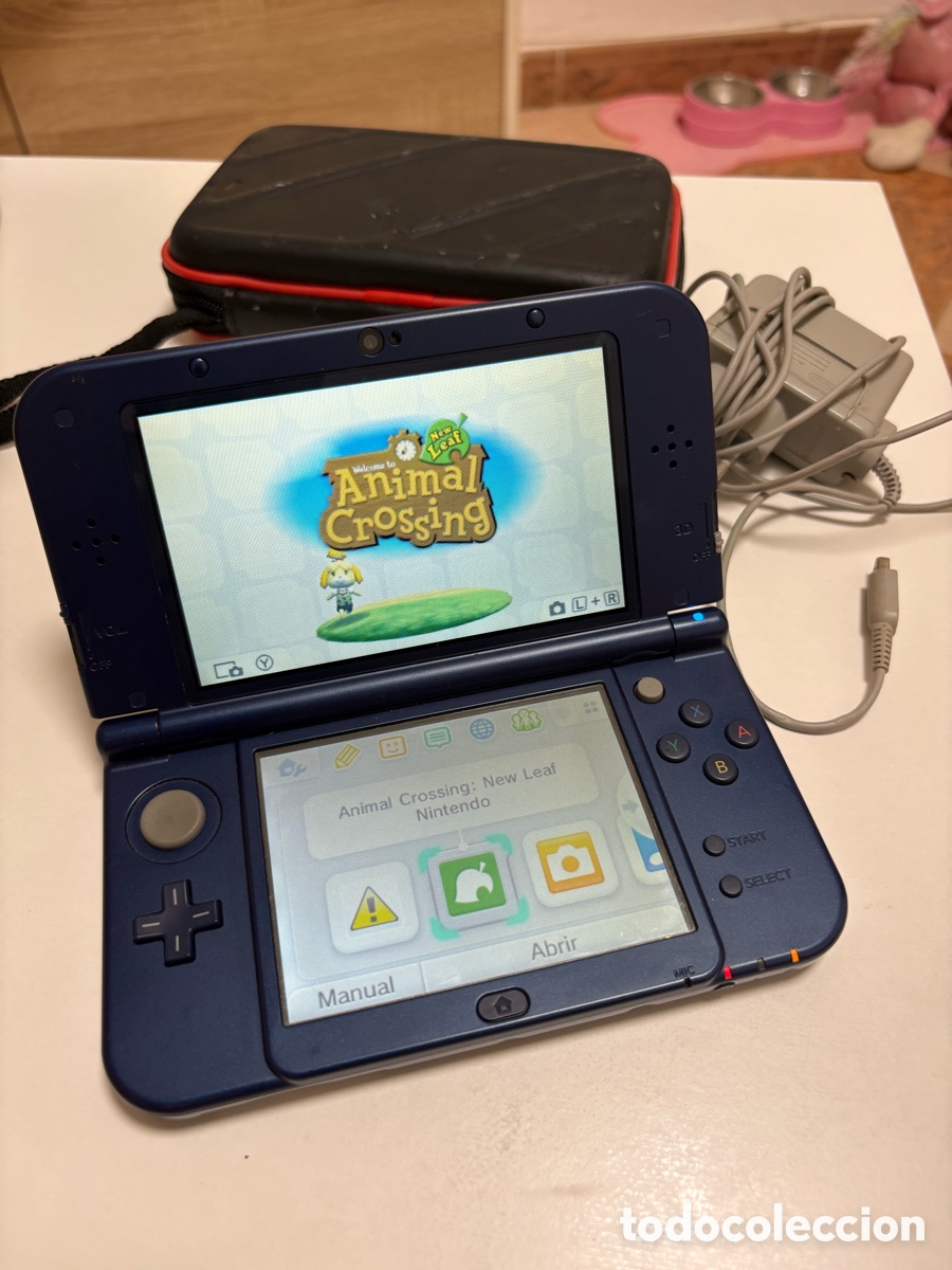 Videojuegos y consolas: Nintendo New 3DS XL Azul + Cargador y Juego