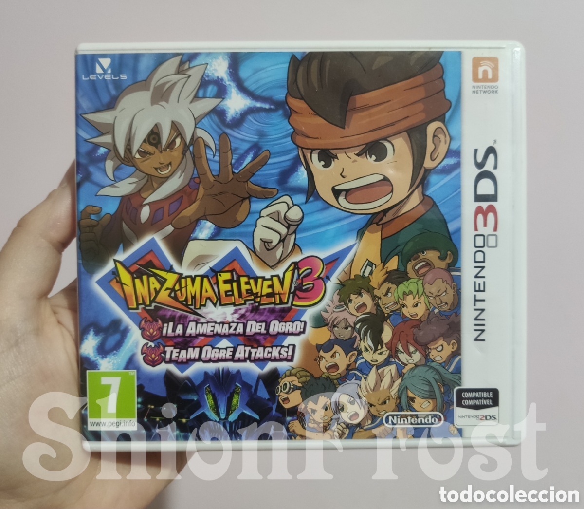 Videojuegos y consolas: Caja Inazuma Eleven 3 - La Amenaza del Ogro - Repro (Nintendo 3DS)