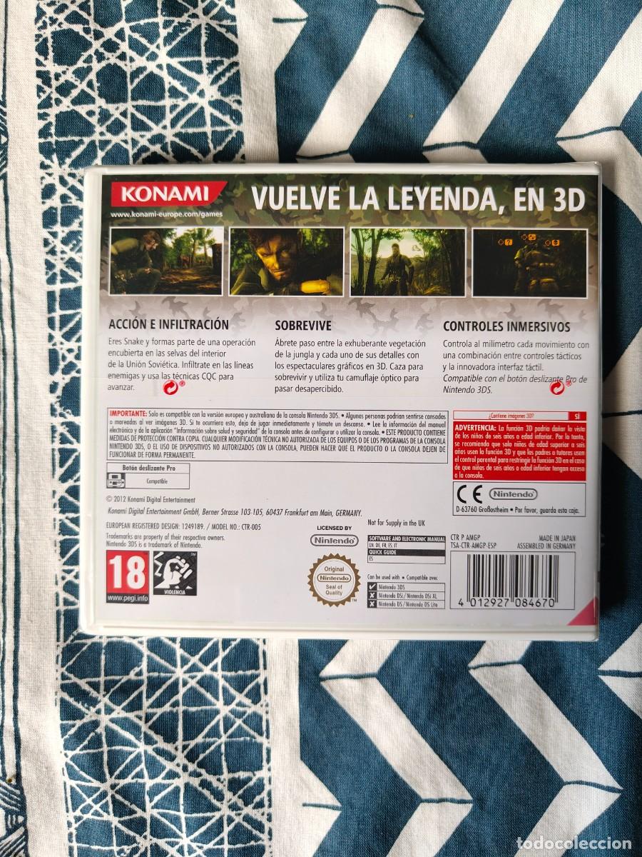 Videojuegos y consolas: Metal Gear Solid 3d - 3DS - Nuevo y Precintado - Foto 2