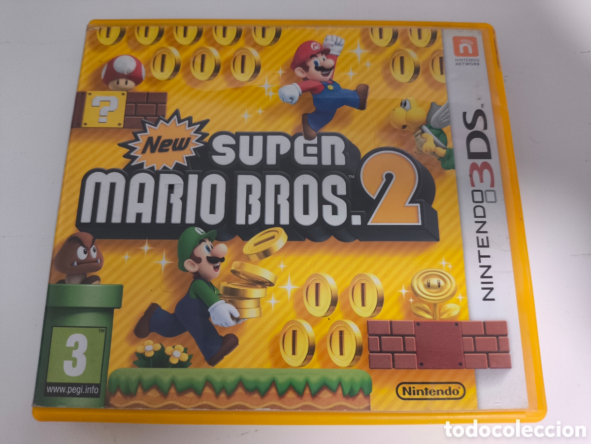 Videojuegos y consolas: Juego new super Mario Bros 2 Nintendo 3ds pal espa&ntilde;a