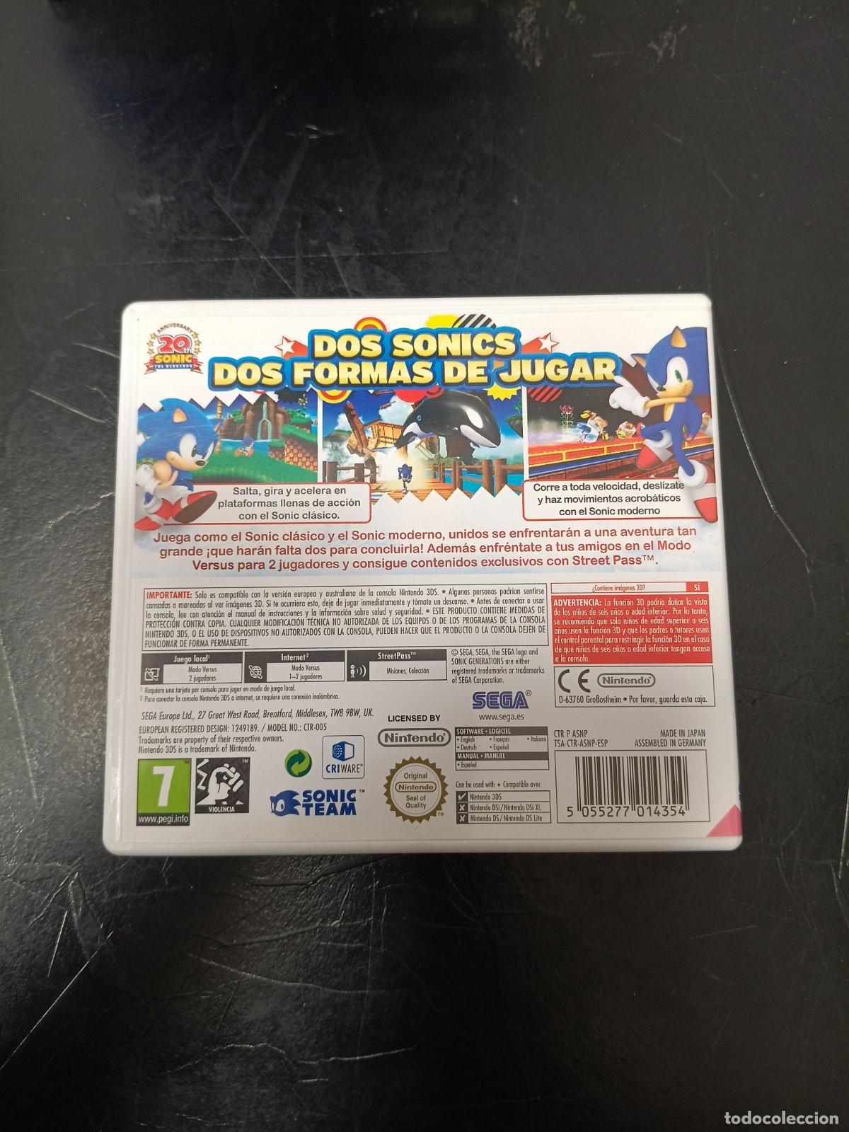 Videojuegos y consolas: Sonic Generations | Nintendo 3DS | PAL ESP - Foto 2