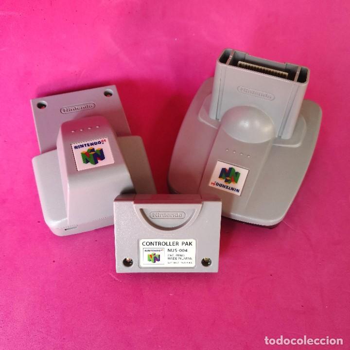 Videojuegos y consolas: Controller Pak + Transfer Pak + Rumble Pak - Foto 1