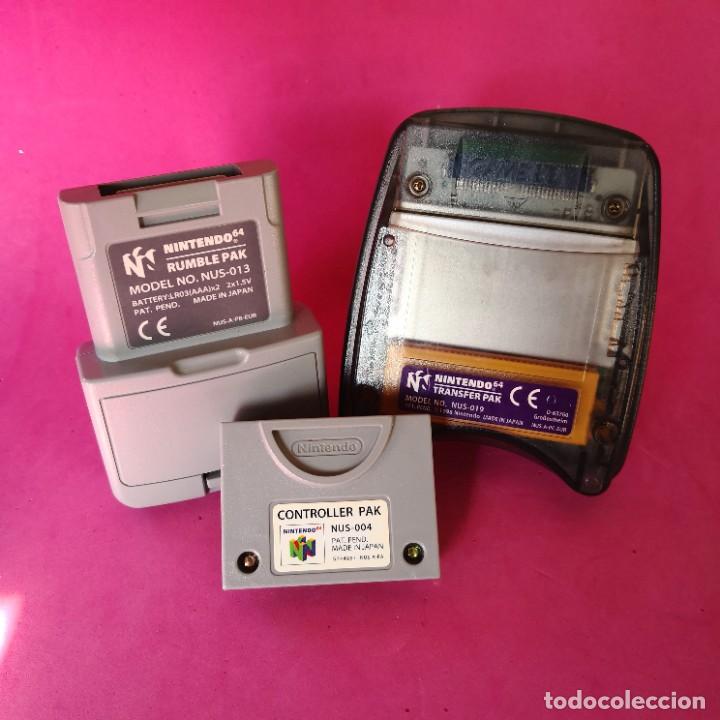 Videojuegos y consolas: Controller Pak + Transfer Pak + Rumble Pak - Foto 3