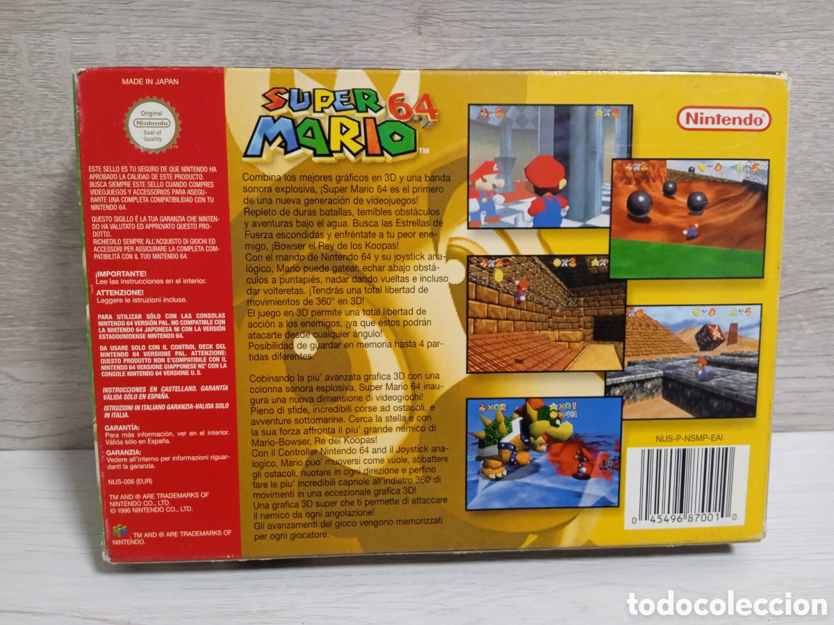Videojuegos y consolas: SUPER MARIO 64 PAL VERSION COMPLETO - Foto 2