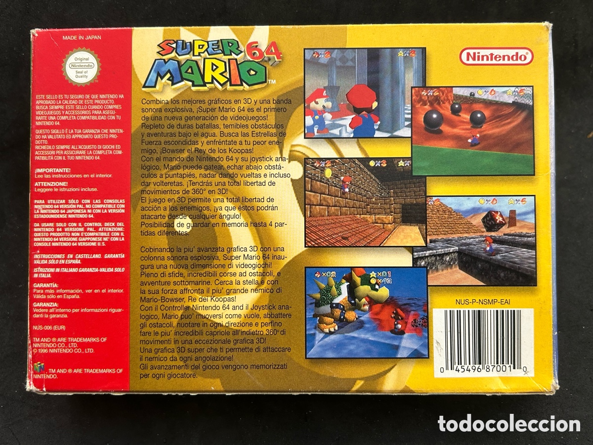 Videojuegos y consolas: Nintendo 64, S&uacute;per Mario 64 - Foto 5