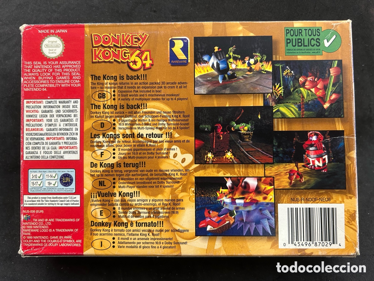 Videojuegos y consolas: Nintendo 64 Donkey Kong 64 - Foto 5