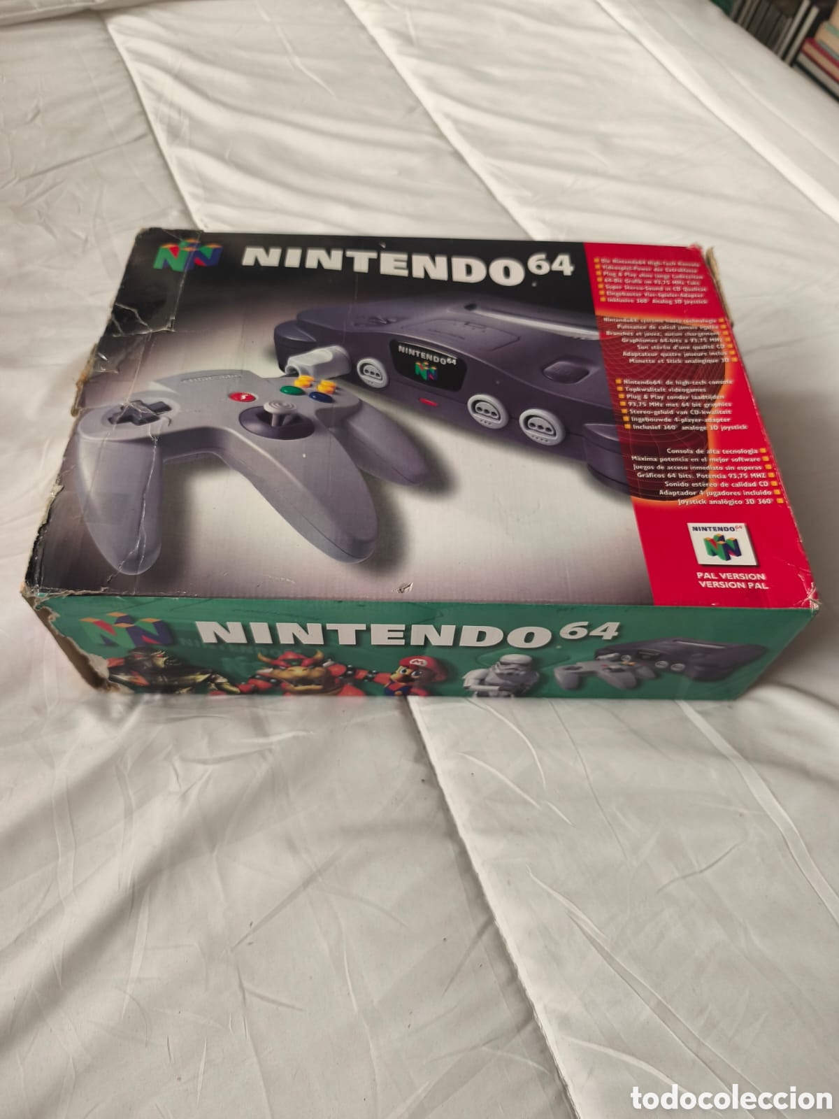 Videojuegos y Consolas: Nintendo 64 (N64) Gris carbon (Charcoal Gray). 2 controles y 2 juegos. 1996