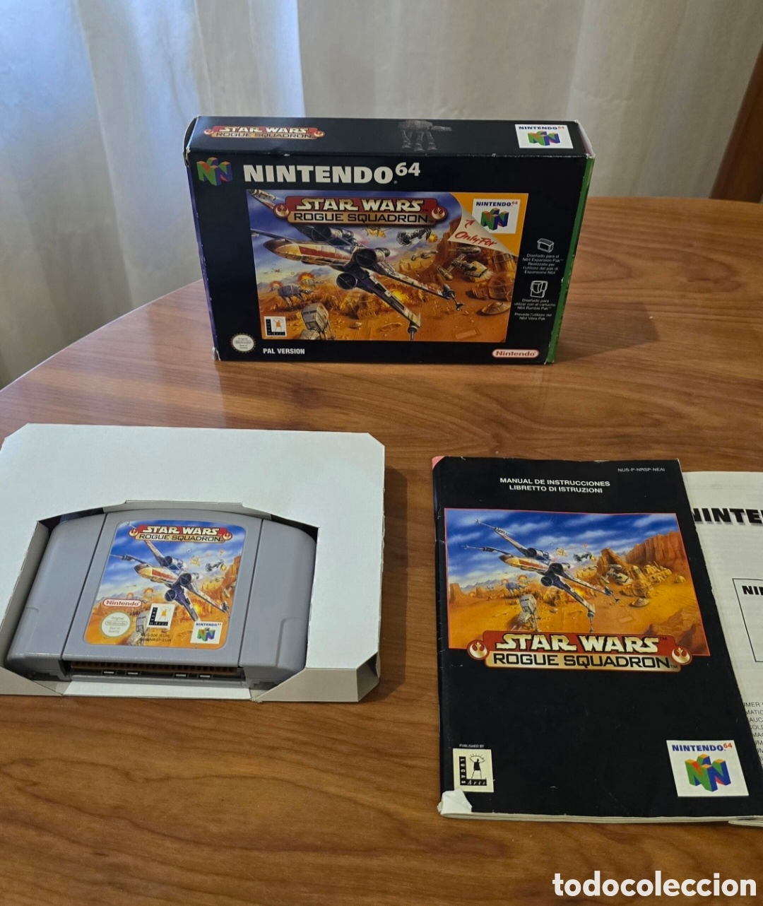 Videojuegos y Consolas: Star Wars Rogue Squadron Nintendo 64 N64 - COMPLETO (CIB) - PAL