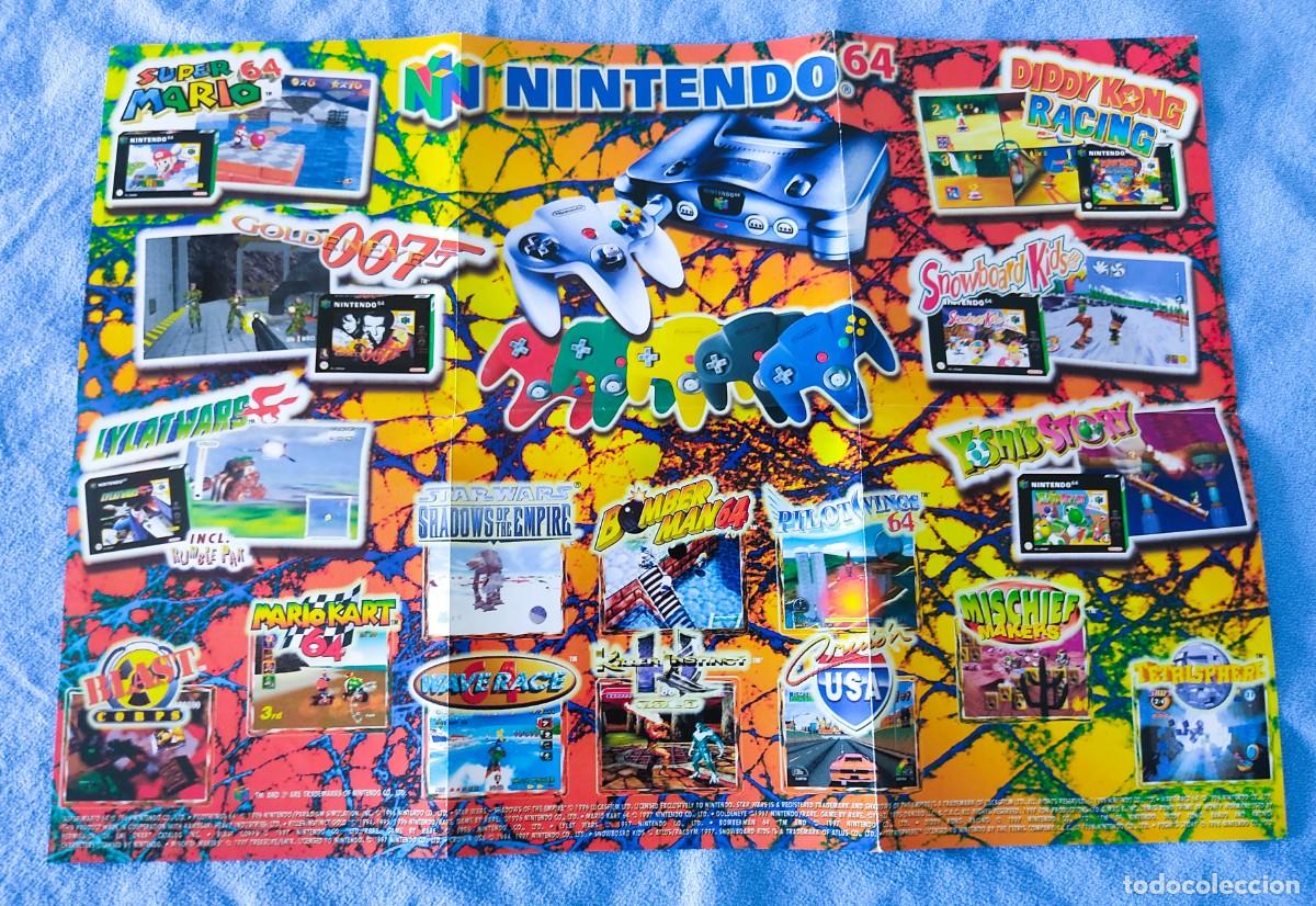 Videojuegos y Consolas: CATALOGO ORIGINAL DESPLEGABLE DE NINTENDO 64 Y GAME BOY