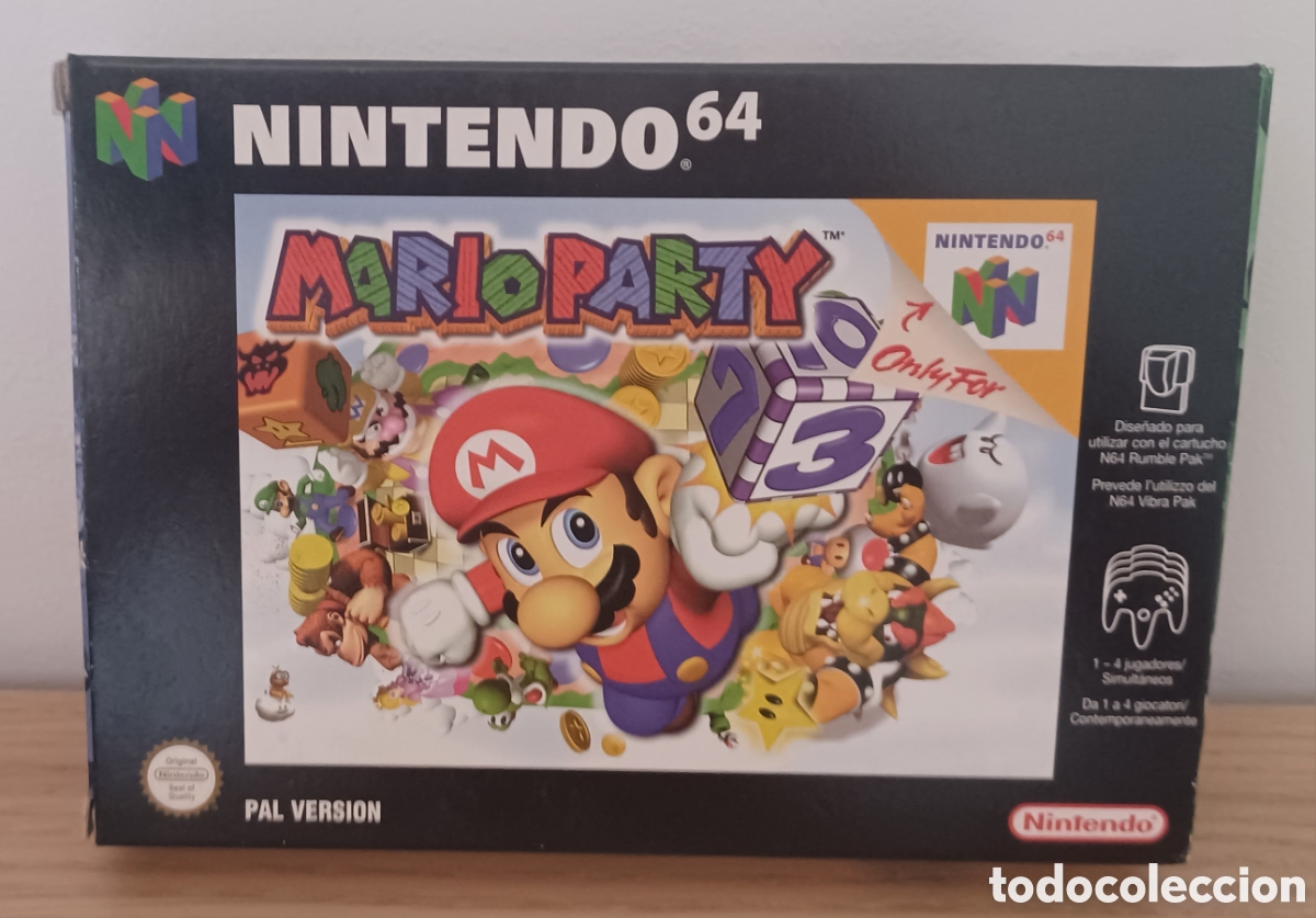 Videojuegos y Consolas: JUEGO MARIOPARTY NINTENDO 64. VERSION PAL. COMPLETO (INSTRUCCIONES, LIBRO INTERIOR). PERFECTO ESTADO