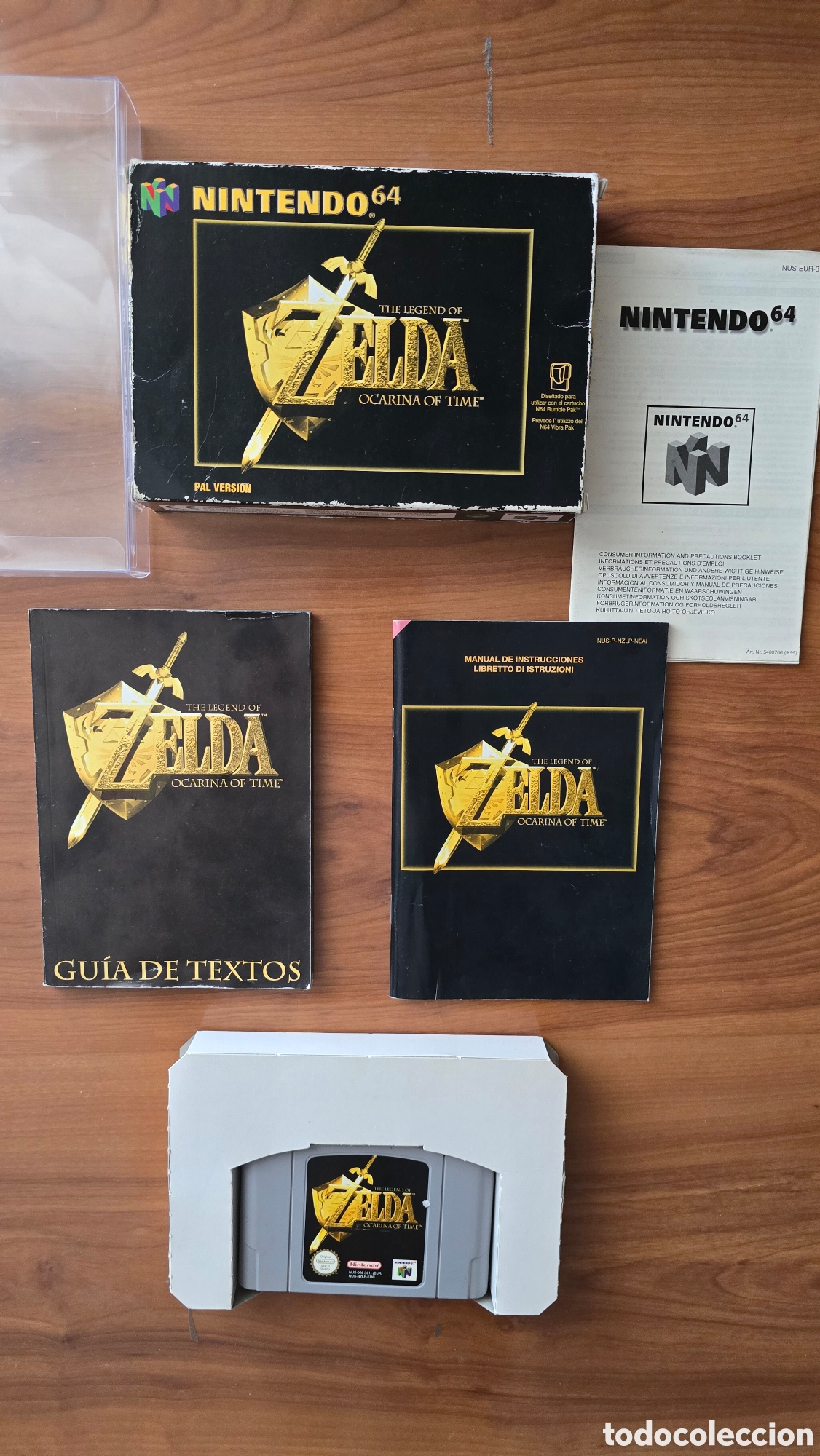 Videojuegos y Consolas: Zelda Ocarina of Time N64 CIB PAL Espa&ntilde;a Completo con Gu&iacute;a de Textos - Nintendo 64