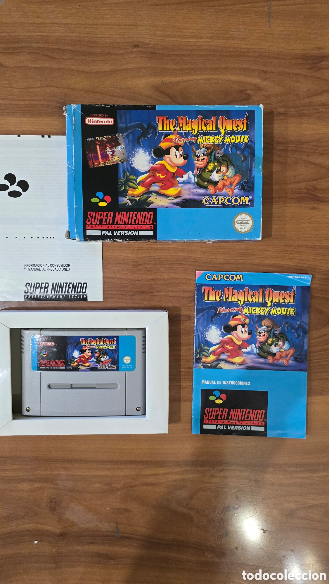 Videojuegos y Consolas: Mickey Mouse The Magical Quest SNES PAL Espa&ntilde;a Completo CIB - Super Nintendo
