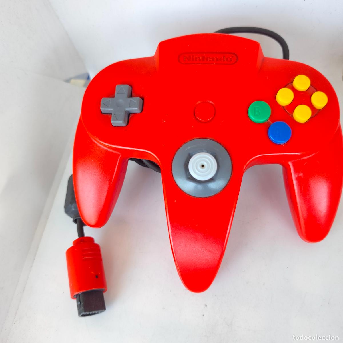 Videojuegos y consolas: NINTENDO 64 N64 CONTROLLER JOYSTICK MANDO ROJO - Foto 2