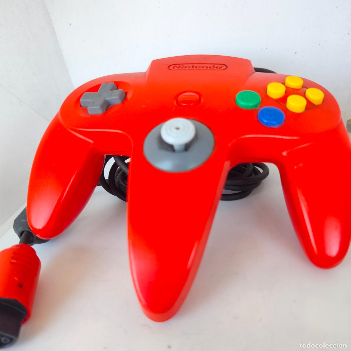 Videojuegos y consolas: NINTENDO 64 N64 CONTROLLER JOYSTICK MANDO ROJO - Foto 3