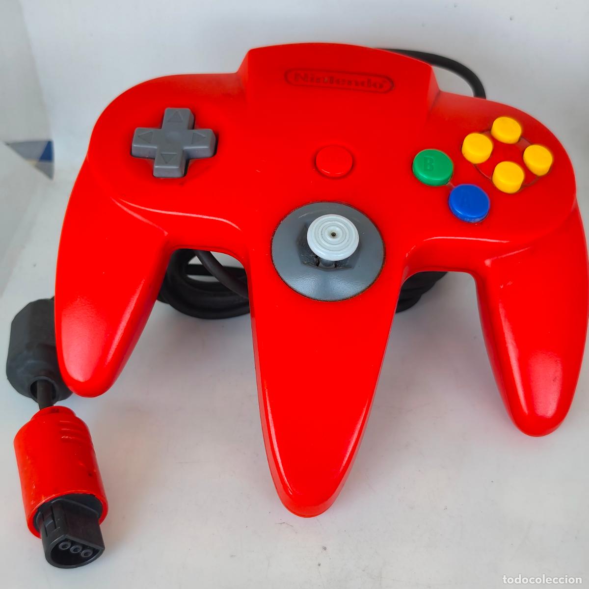 Videojuegos y Consolas: NINTENDO 64 N64 CONTROLLER JOYSTICK MANDO ROJO