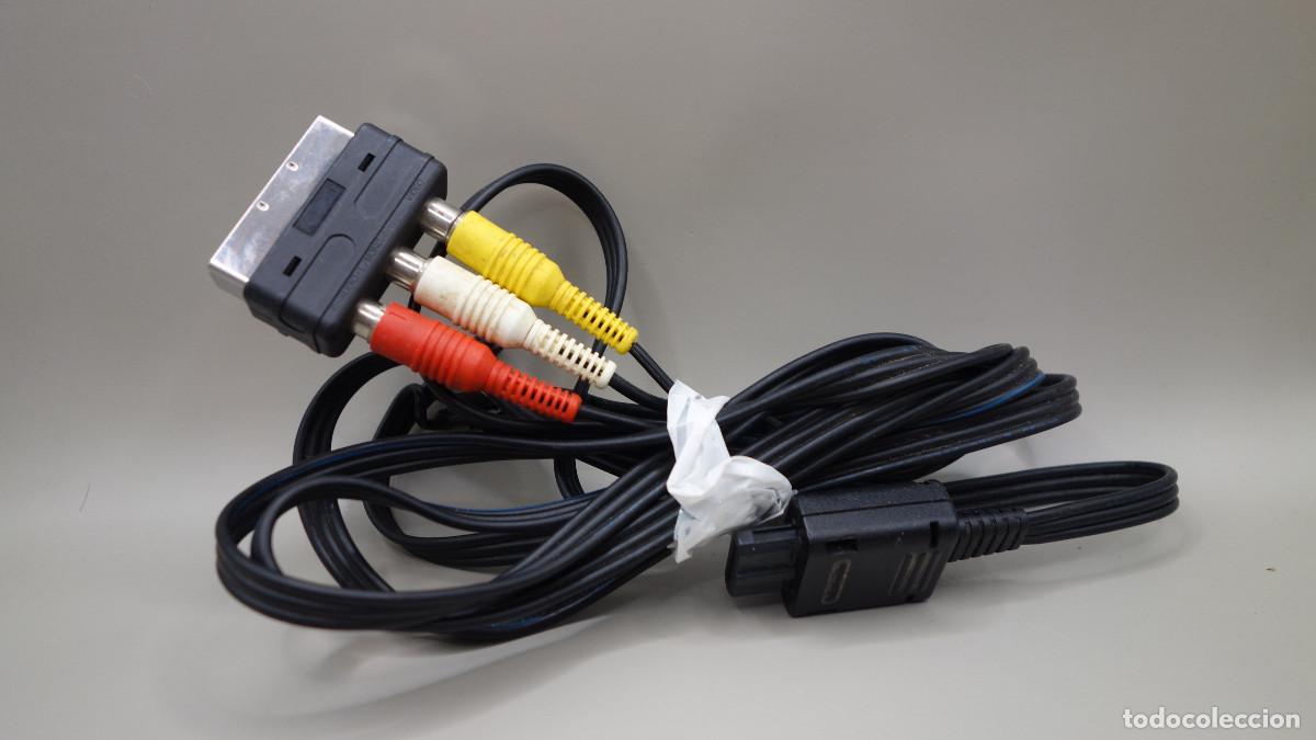 Videojuegos y Consolas: CABLE RGB SCART ORIGINAL CON EUROCONECTOR PARA NINTENDO GAMECUBE SUPER NINTENDO Y NINTENDO 64