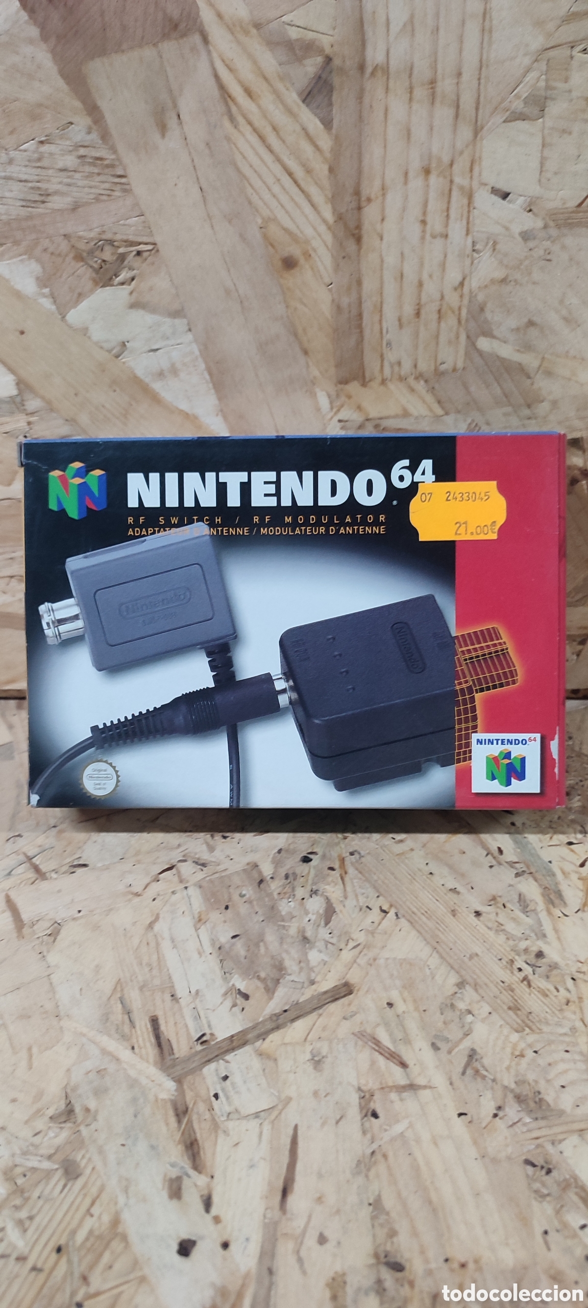 Videojuegos y Consolas: Nintendo 64, cable original adaptador nuevo en su caja procedente de una tienda cerrada hace a&ntilde;os