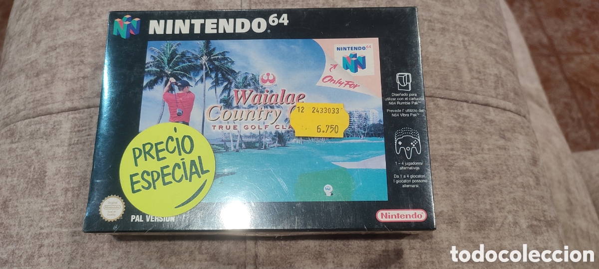 Videojuegos y Consolas: Nintendo 64. Juego Waialae Country Club. Nuevo de tienda cerrada hace a&ntilde;os. Precintado