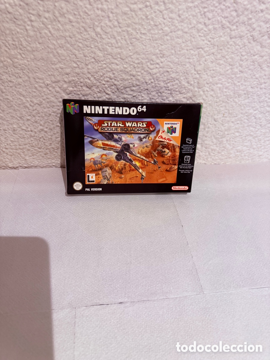 Videojuegos y consolas: Nintendo 64 Star Wars Rogue Squadron PAL Espa&ntilde;a &ndash; Solo caja original