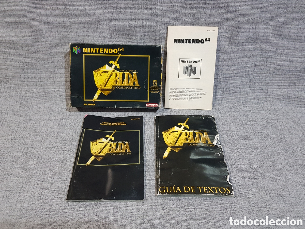 Videogiochi e Consoli: THE LEGEND OF ZELDA OCARINA OF TIME NINTENDO 64 CAJA GU&Iacute;A TEXTOS MANUAL INSTRUCCIONES Y PRECAUCIONES