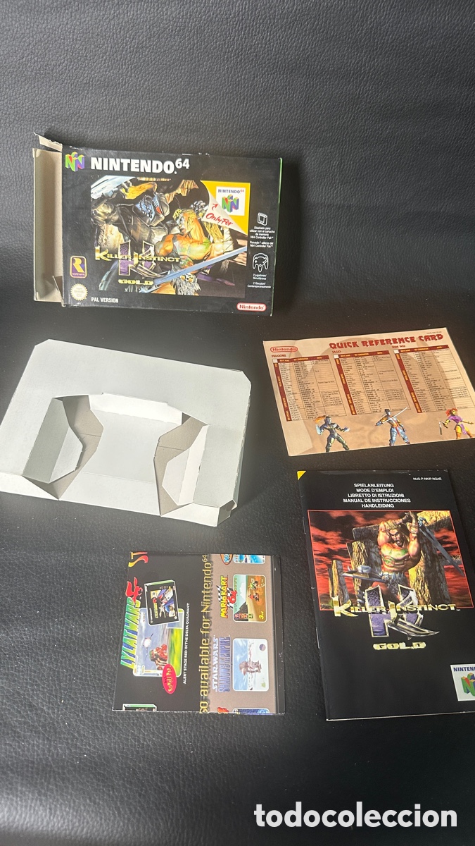 Videojuegos y consolas: CAJA E INSTRUCCIONES Y MANUALES. KILLER INSTINCT GOLD. JUEGO NINTENDO 64