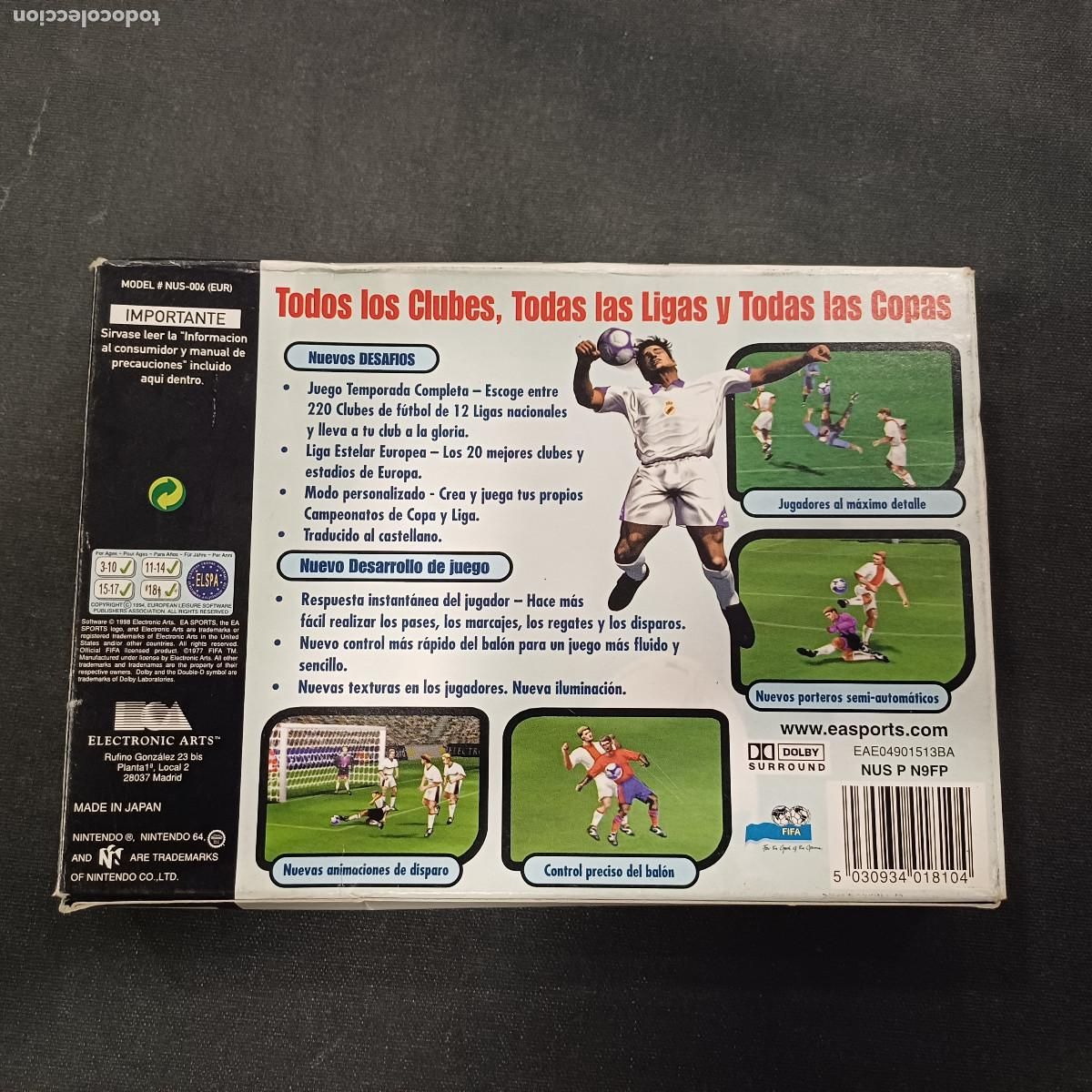 Videojuegos y consolas: FIFA 99 NINTENDO 64. - Foto 7