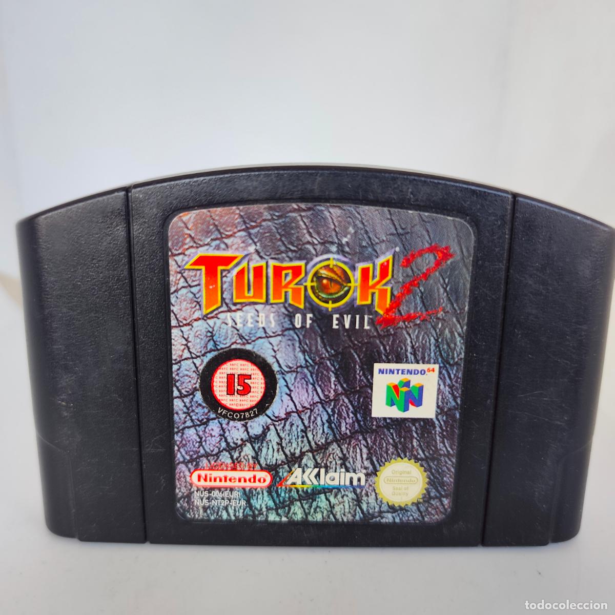 Videojuegos y consolas: NINTENDO 64 N64 TUROK 2 SEEDS OF EVIL SOLO CARTUCHO PAL EUR