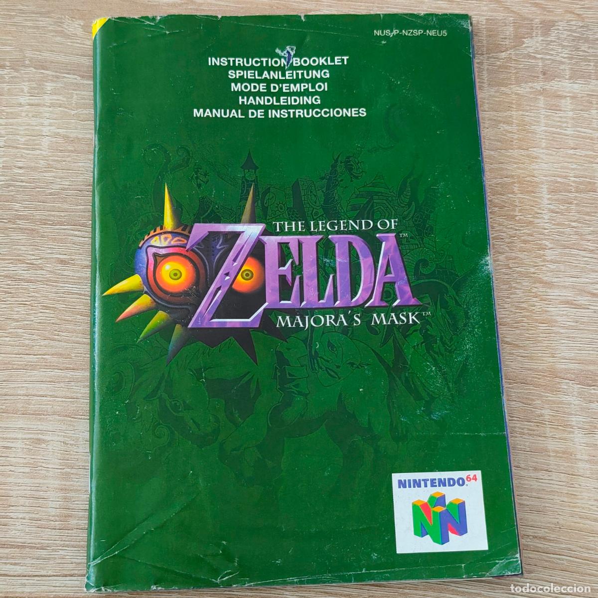 Videojuegos y consolas: Libro de instrucciones (manual). The legend of Zelda: Majora&rsquo;s Mask. Nintendo 64 (N64)