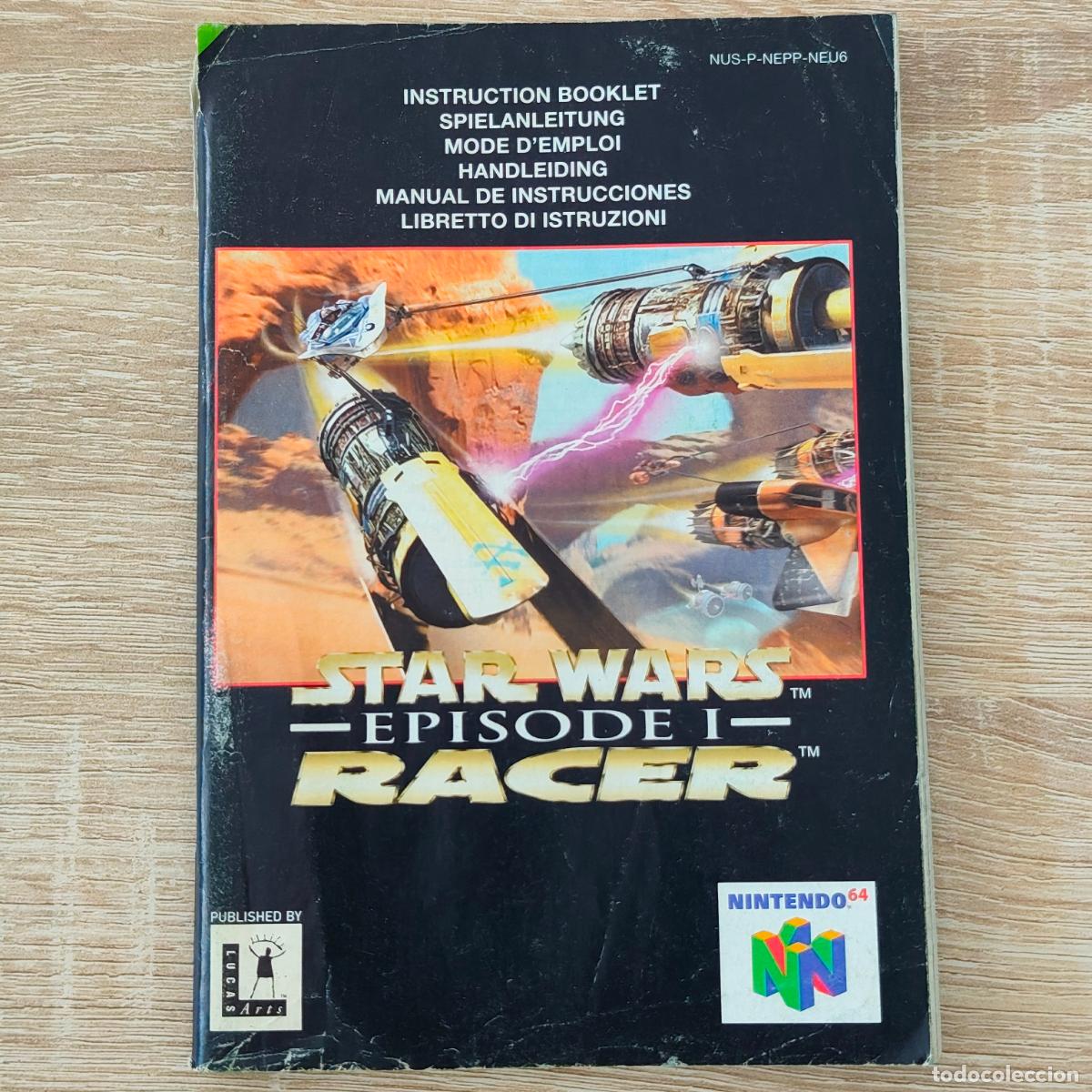 Videojuegos y consolas: Nintendo 64 Star Wars Racer Episode I manual de instrucciones n64