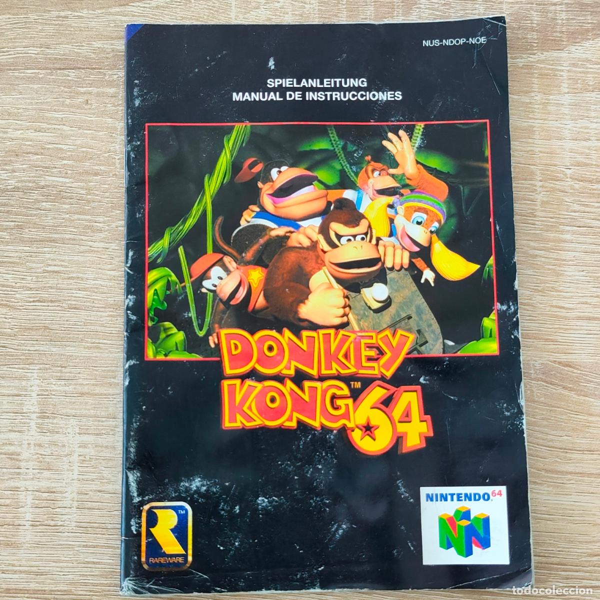 Videojuegos y consolas: Donkey kong 64 - Nintendo 64 n64 - manual de instrucciones