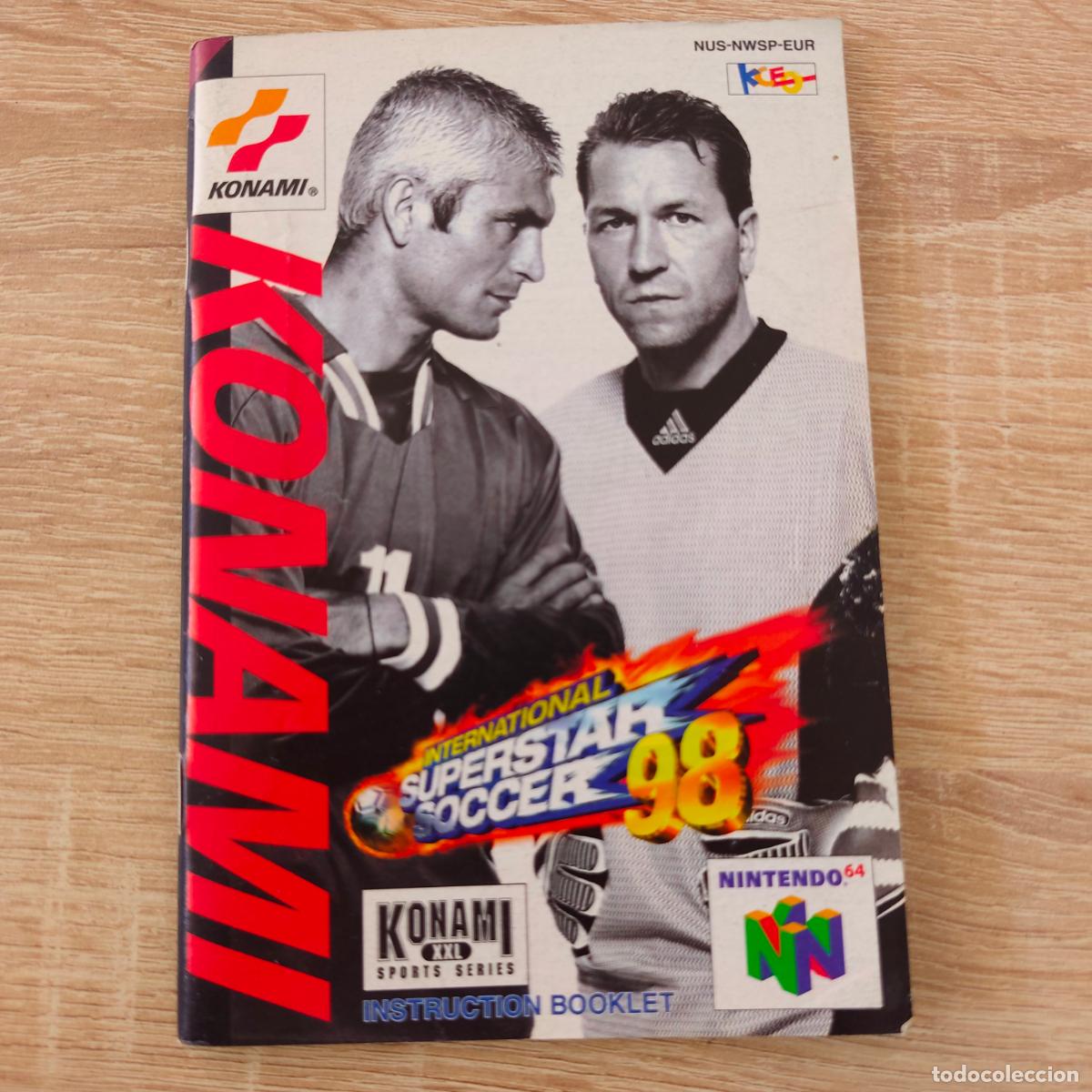 Videojuegos y consolas: NINTENDO 64 - n64 - INTERNATIONAL SUPERSTAR SOCCER 98 - manual INSTRUCCIONES